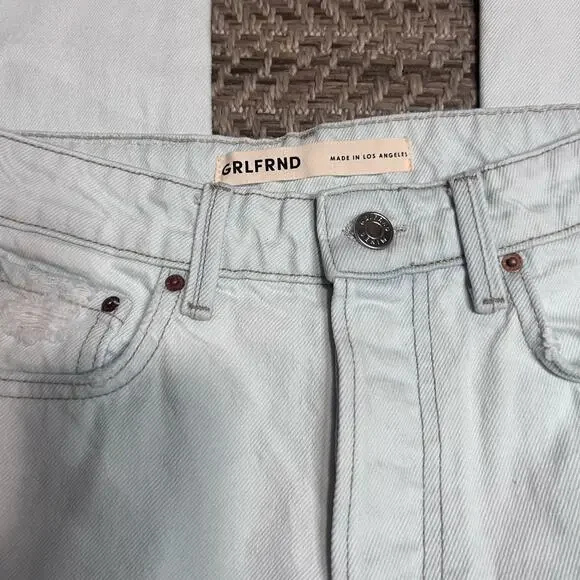 GRLFRND The Karolina High Rise Straight Crop Sz 24 - Picture 4 of 8